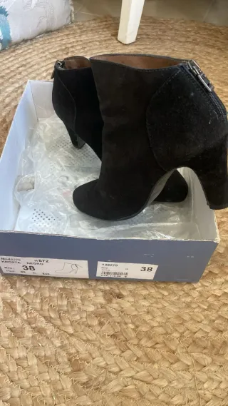 Botines tacón Troppa negros talla 38