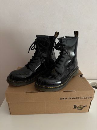 Botas Dr. Martens Mujer Negras Charol