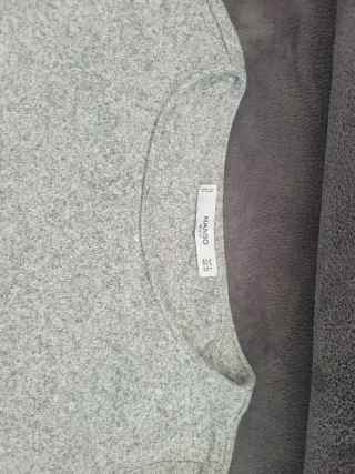 Camiseta gris manga larga