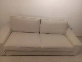 Sofá beige tela 2 meses uso.