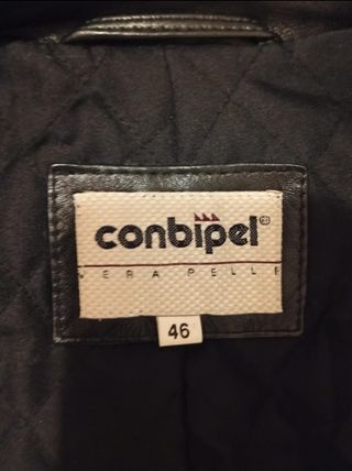 Giacca in pelle uomo nera