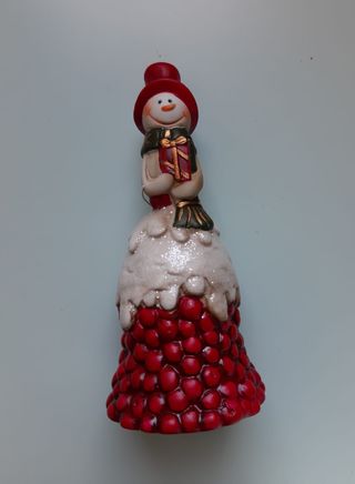 Natale 2025 Campana decorativa in ceramica