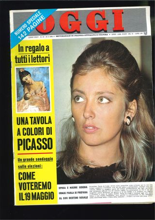 Rivista OGGI Vintage - Una tavola a colori di Pica