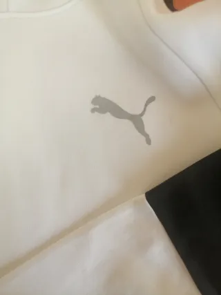 Sudadera juvenil PUMA blanca y negra