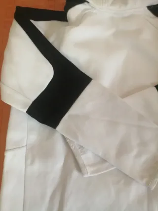 Sudadera juvenil PUMA blanca y negra