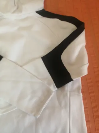 Sudadera juvenil PUMA blanca y negra