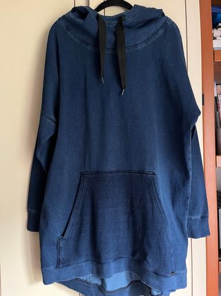 Sudadera vaquera Salsa azul .