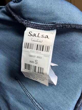 Sudadera vaquera Salsa azul .