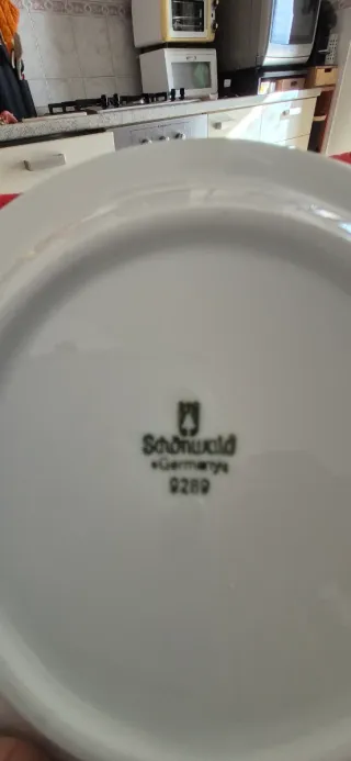 Set 2 Piattini/Posacenere Porcellana Fiori