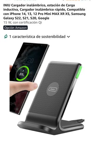 INIU Caricabatterie Wireless Rapido Qi 15W