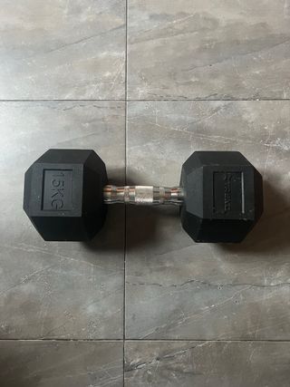 Mancuerna 15 kg Hexagonal