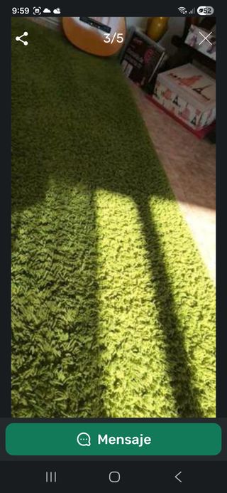 Alfombra salón verde 2,30 x 1,60