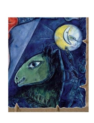 Stampa Chagall Il Circo su MDF 19x25 cm