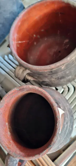 2 antiche ciotole in terracotta