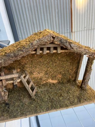 Portal de Belén rústico Grande