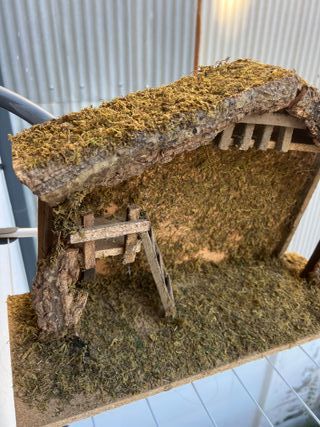 Portal de Belén rústico Grande