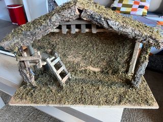 Portal de Belén rústico Grande