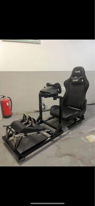 Cockpit Simulador Volante y Pedales Logitech