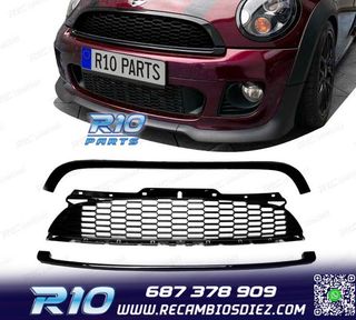 PARRILLA MINI COOPER R56 57 55 S JCW 06-14 NEGRO BRILLO