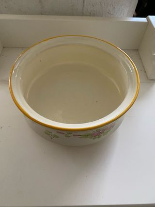 Porta bon bon floreale dipinto a mano