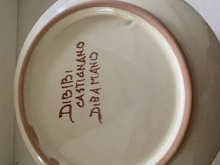 Porta bon bon floreale dipinto a mano