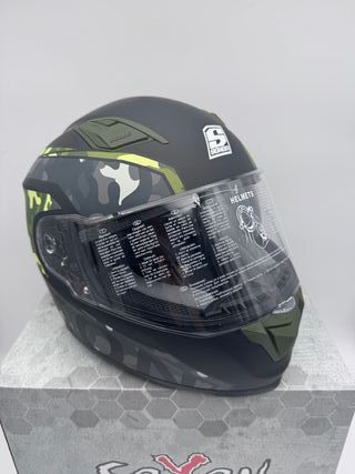 Casco Moto Integral Soxon ST-1000 Racing Camo, XL