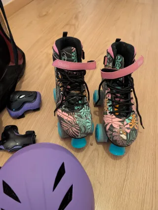 Patines SFR 4 Ruedas + Bolsa y Protectores