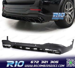 DIFUSOR MERCEDES GLC X253 15-18 LOOK AMG GLC63 PDC + COLAS E