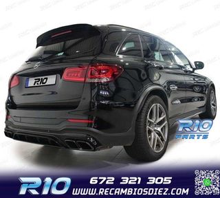 DIFUSOR MERCEDES GLC X253 15-18 LOOK AMG GLC63 PDC + COLAS E