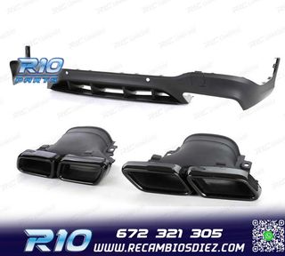 DIFUSOR MERCEDES GLC X253 15-18 LOOK AMG GLC63 PDC + COLAS E