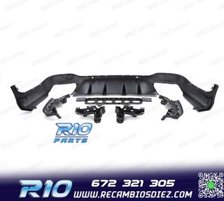 DIFUSOR MERCEDES GLC X253 15-18 LOOK AMG GLC63 PDC + COLAS E