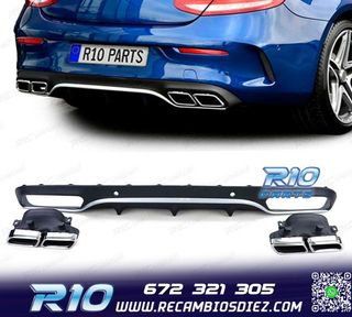 DIFUSOR MERCEDES CLASE C C205 COUPÉ 15-18 AMG PDC + COLAS E