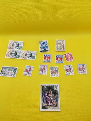 ✅Lote Sellos Antiguos de la Republica Francesa