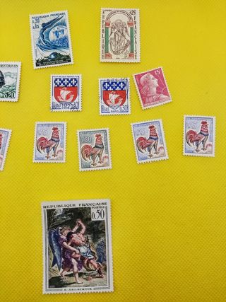 ✅Lote Sellos Antiguos de la Republica Francesa