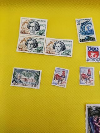 ✅Lote Sellos Antiguos de la Republica Francesa