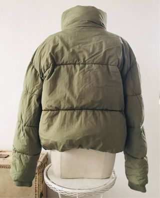 Plumífero Zara Verde Talla S