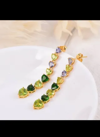 𝔑𝔲𝐅𝐟𝐢𝐥𝐀𝐫𝐭  Pendientes largos en plata