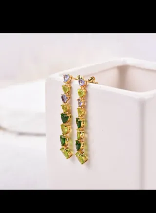 𝔑𝔲𝐅𝐟𝐢𝐥𝐀𝐫𝐭  Pendientes largos en plata