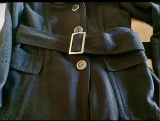 ABRIGO NEGRO.PAÑO..Ver medidas