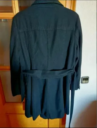 ABRIGO NEGRO.PAÑO..Ver medidas