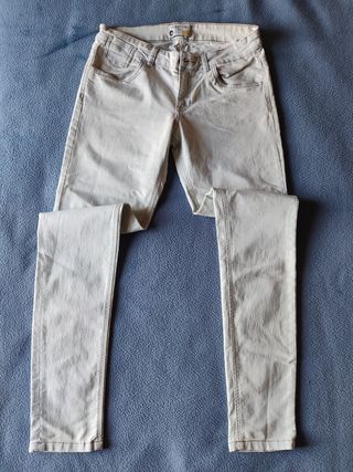 Pantaloni skinny Terranova donna tg M beige