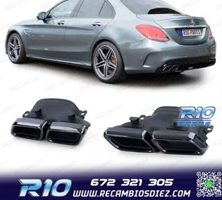 COLAS ESCAPE MERCEDES CLASE C W205 14-18 LOOK C63 AMG