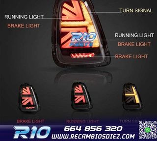 PILOTOS LED MINI COOPER R56 R57 07-14 ROJO