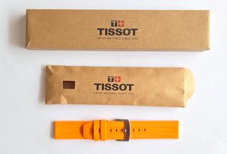 Correa Tissot Silicona Naranja 22mm T852.047.918