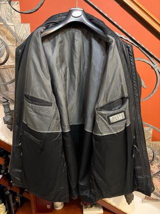 Giacca in vera pelle vintage nera