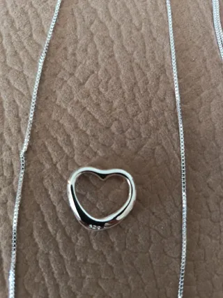 Conjunto Plata 925 Collar y Pulsera Corazón