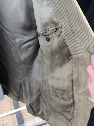 Chaqueta pana Zara Talla 52 Beige