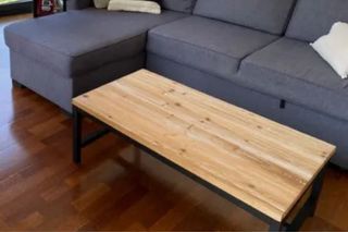 Mesa centro madera y metal Maison du Monde