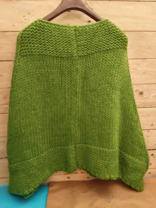 Mantella donna verde taglia unica