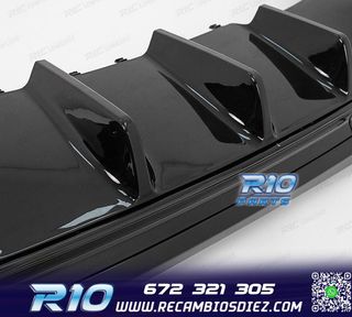 DIFUSOR MERCEDES W206 AMG 21- LOOK C43 + COLAS ESCAPE NEGRO